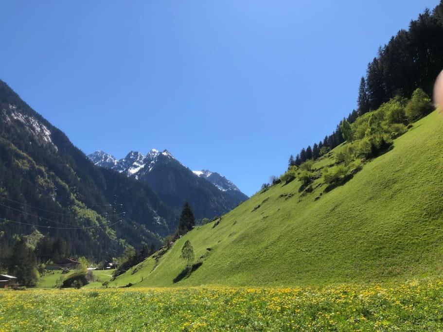 Ferienhaus Zillertal Panorama Blick Balkon Sauna Zellberg Ngoại thất bức ảnh