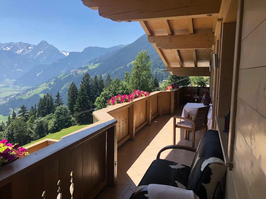 Ferienhaus Zillertal Panorama Blick Balkon Sauna Zellberg Ngoại thất bức ảnh