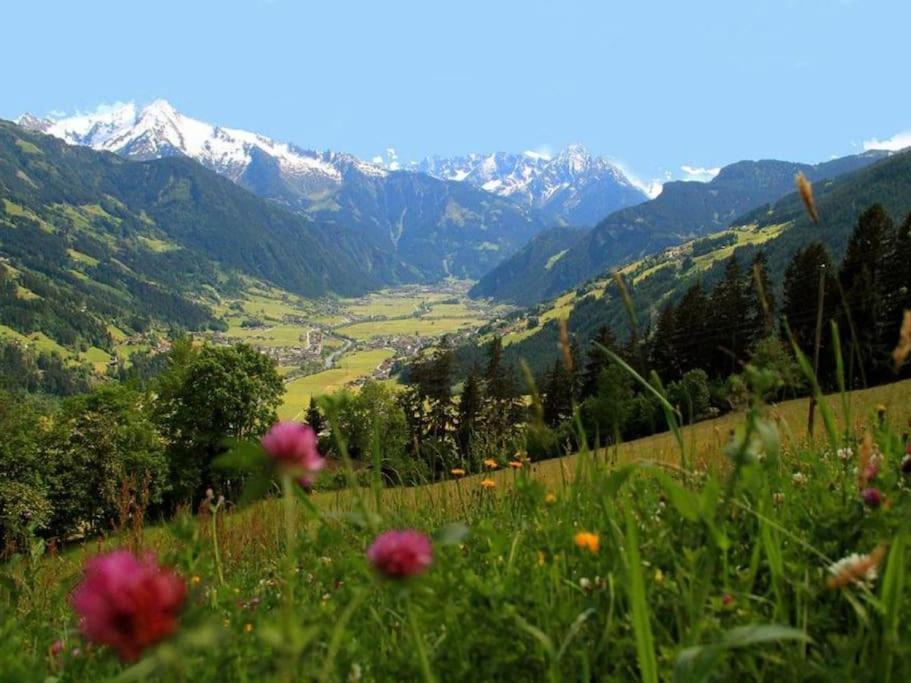 Ferienhaus Zillertal Panorama Blick Balkon Sauna Zellberg Ngoại thất bức ảnh