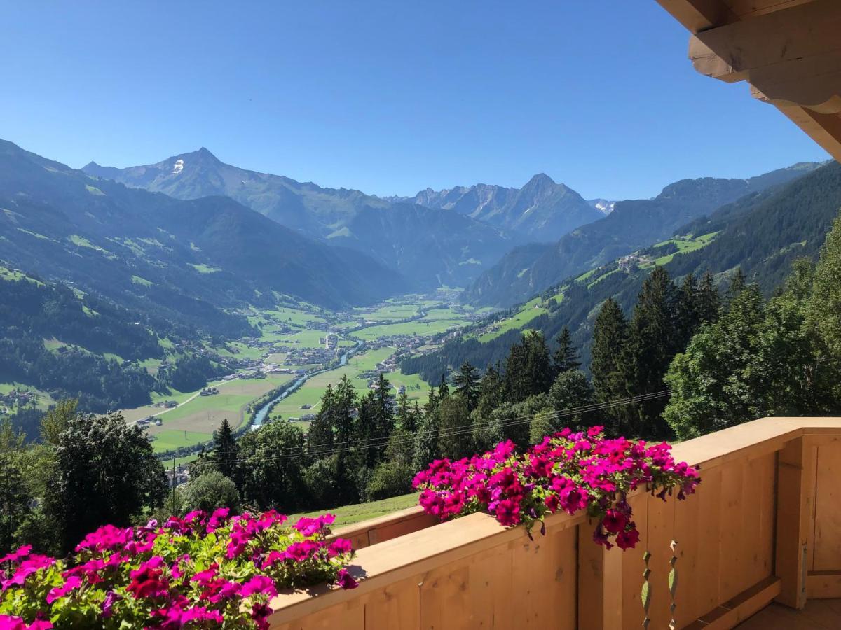 Ferienhaus Zillertal Panorama Blick Balkon Sauna Zellberg Ngoại thất bức ảnh