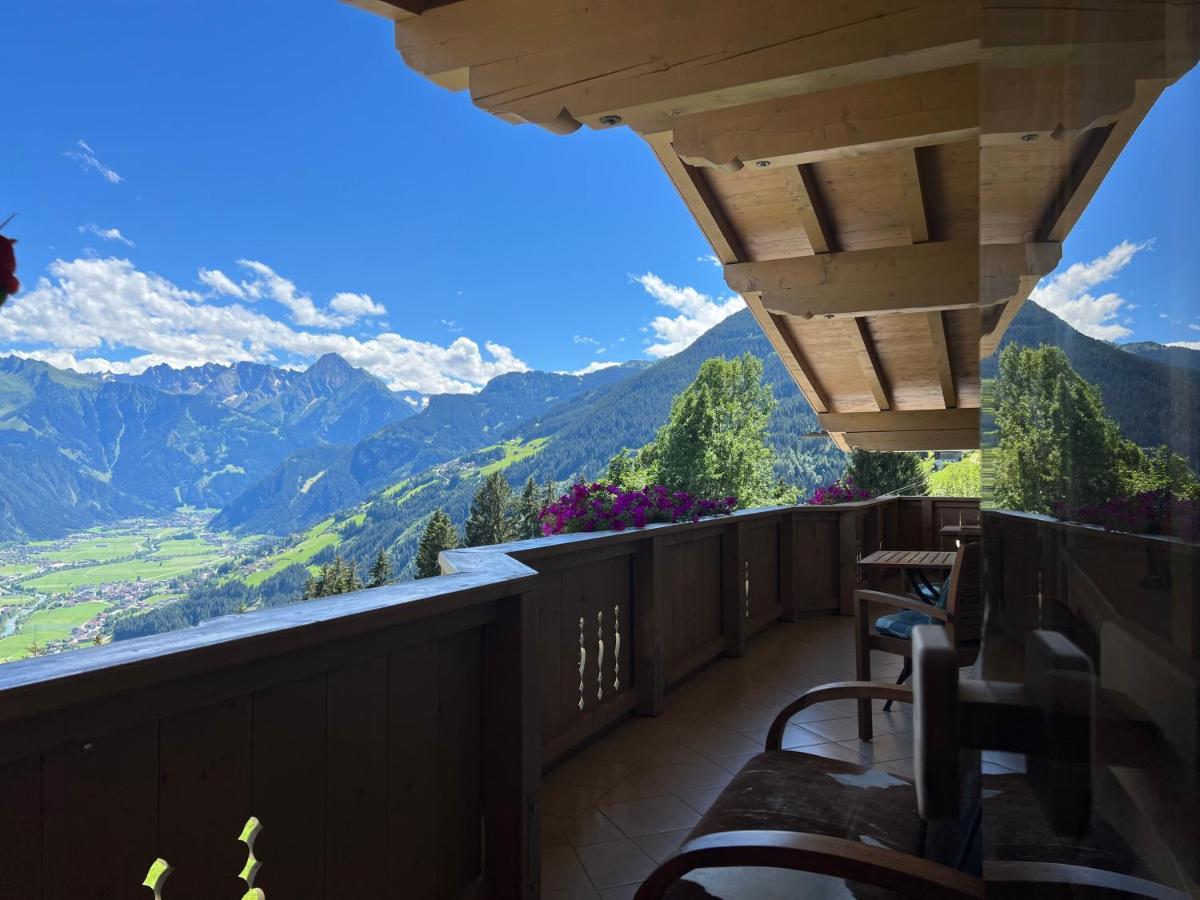 Ferienhaus Zillertal Panorama Blick Balkon Sauna Zellberg Ngoại thất bức ảnh